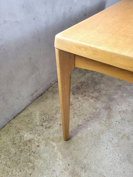Image 1 of Vintage oak dining table by Henning Kjaernulf for Vejle