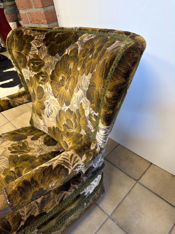 Vintage Armchair – Textile, Velvet (photo 3 of 3)