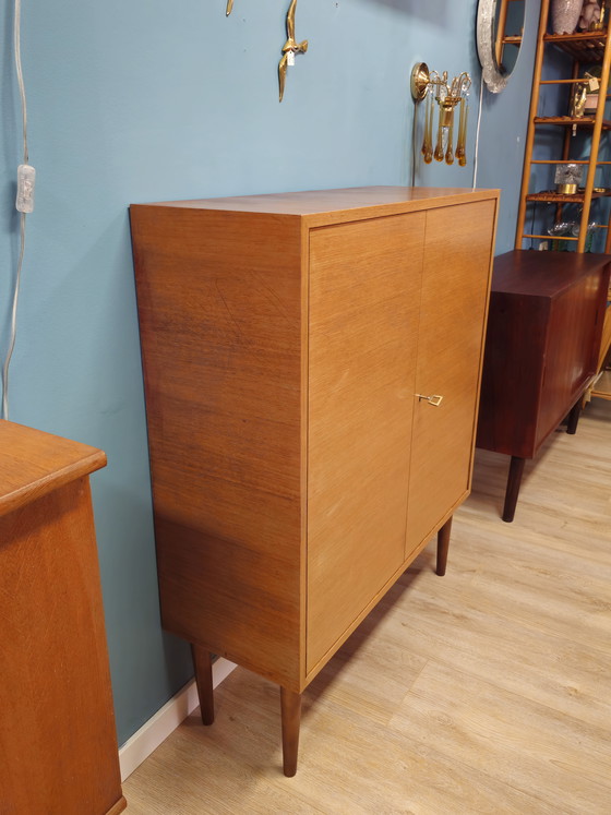 Image 1 of Vintage Tall Cabinet Wardrobe Highboard Small Cabinet Wall Cabinet