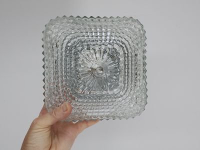 Plafoniera vintage / vetro metallo / quadrata – Plafoniere, Porcellana (photo 5 of 5)
