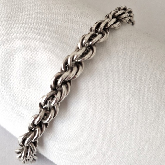 Bracciale Svedese in Argento a Maglie - Anni '70 – Zilver, Oggetti decorativi, Silver (photo 2 of 9)