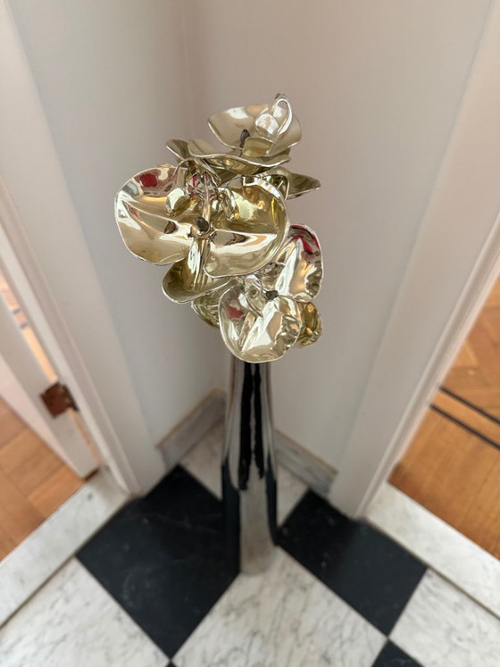 Large Hervé Gambs Floor Vase - 70 cm - Silver – Hervé Grams, Metal (photo 2 of 5)