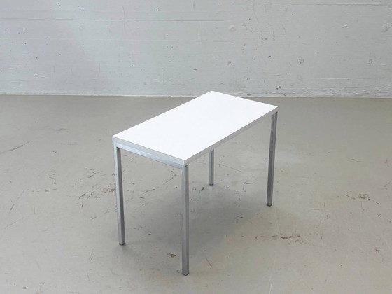 Table d'appoint Victoria vintage avec structure chromée – années 1970/80 – Tables d'appoint, Chrome, Wood (photo 6 of 9)