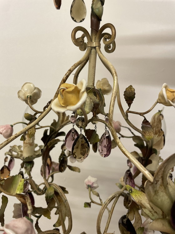 Image 1 of Lámpara de araña francesa estilo Toleware