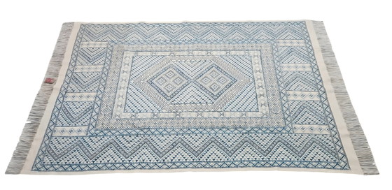 Image 1 of Tappeto Kelim orientale annodato a mano, Soumak, Tunisia, 154x238 cm.
