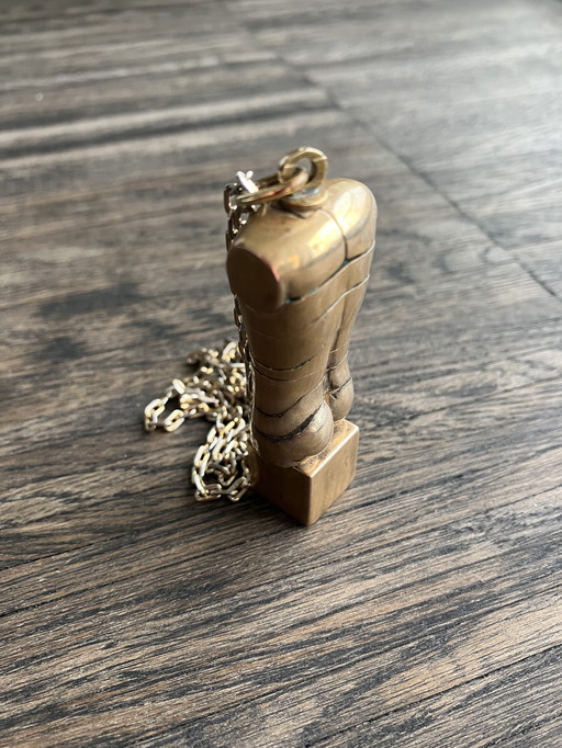 Micro Davidoff Necklace / Statue Of Miguel Berrocal