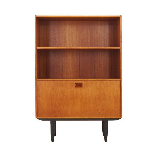 Teakhouten boekenkast, Deens design, jaren 70, gemaakt in Denemarken.