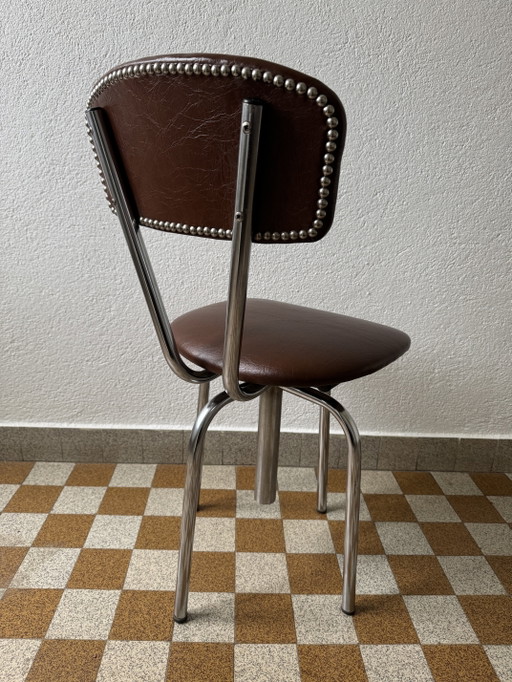 Sedia girevole da officina anni '60