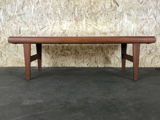 Image 1 of 60er 70er Jahre Teak Tisch Couchtisch Coffee Table Danish Design with Mirror 60s