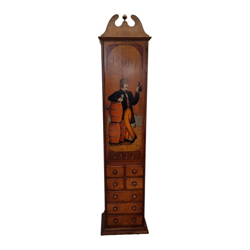 Armoire vintage en merisier B. D'arte F.Conz 2e moitié du 20e siècle