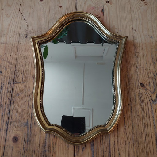 Vintage gold mirror wooden frame8