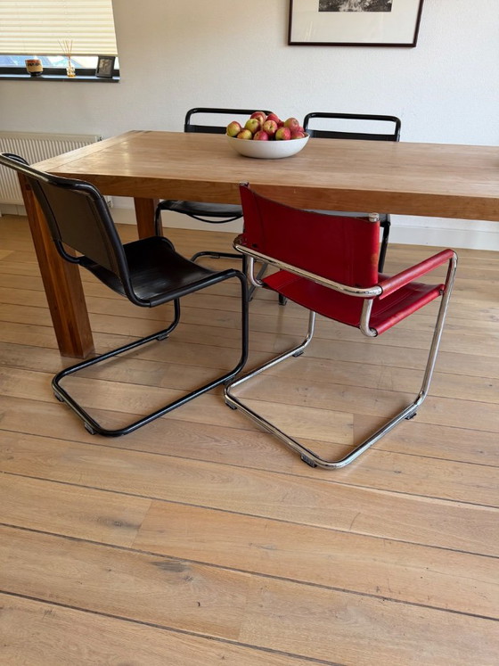 4 Fasem Vintage Chairs – Dining chairs, Leather (photo 5 of 8)