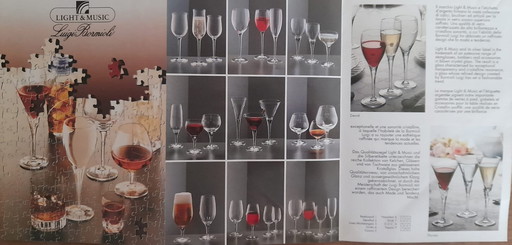 SERVIZIO IN CRISTALLO LUIGI BORMIOLI, MODELLO LIGHT 7 MUSIC