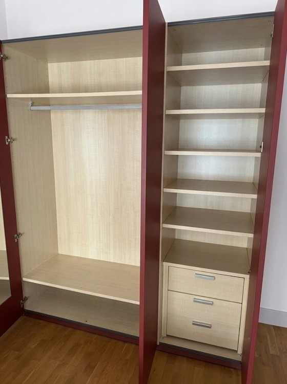 Global Tissettanta Red Wardrobe – Glass, Metal (photo 4 of 5)