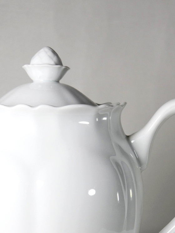 Image 1 of Teapot/Coffee Pot Fine Limoges White Vintage Porcelain