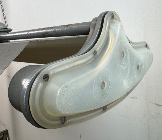 Image 1 of Lampadario industriale grigio a sospensione di Polam Gdansk, anni '70