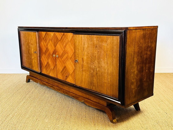Image 1 of Credenza Art Déco in noce, Francia, 1950