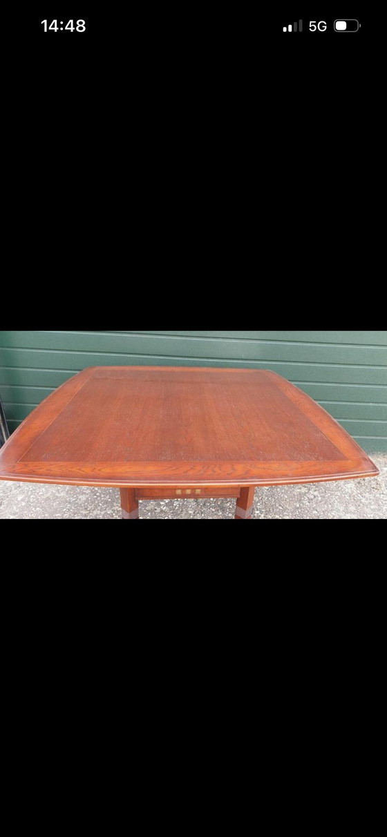 Image 1 of Schuitema Jugendstil-Esstisch aus Kirschholz