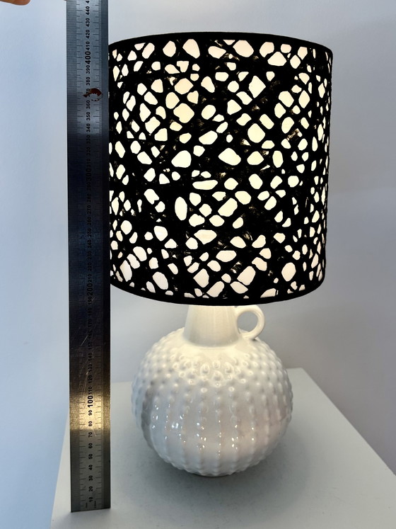 Image 1 of Rare mid-century vase lamp with Japanese shade