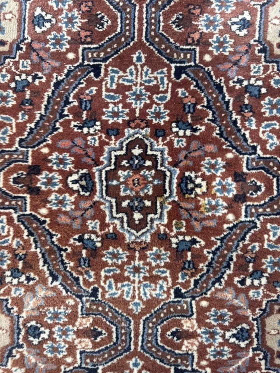 Image 1 of Hangeknoopt perzisch tapijt 154x200cm - oosters vloerkleed