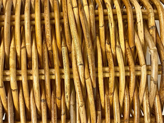 Image 1 of Cestino in rattan vintage extra large - Decorazione retrò