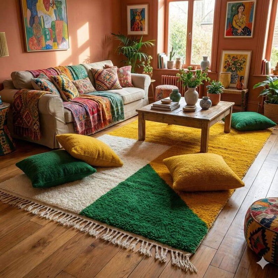 Berber Marokkaans vloerkleed 200cm x 300cm – Vloerkleden en tapijten, Wool (photo 3 of 4)