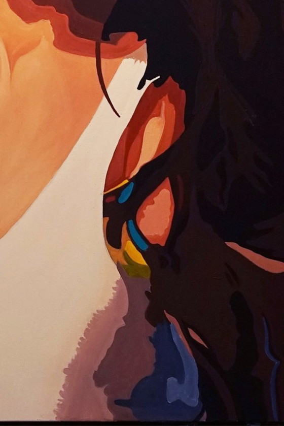 Image 1 of Oil painting portrait of Amy Winehouse