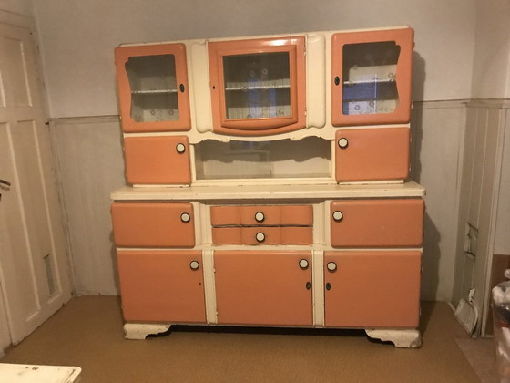 Art Deco Hungarian Buffet Cupboard, 1930 – Sideboard, Glass (photo 11 of 11)