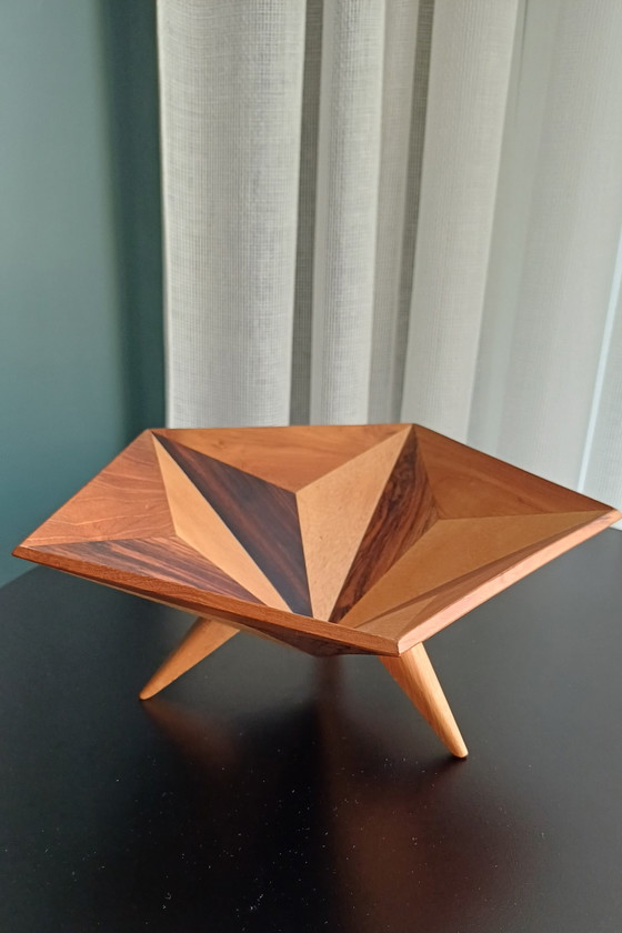 Mid-Century Wooden Bowl (photo 6 of 12)