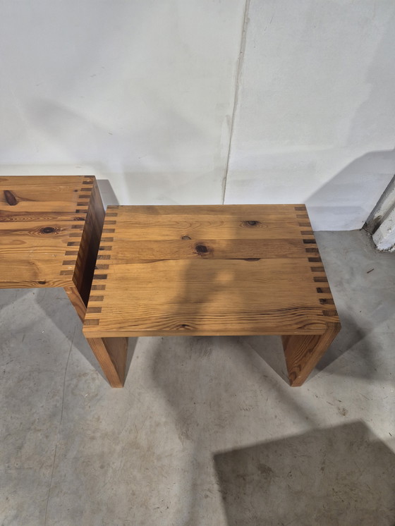 Image 1 of Une paire de tables d'appoint Ate van Apeldoorn