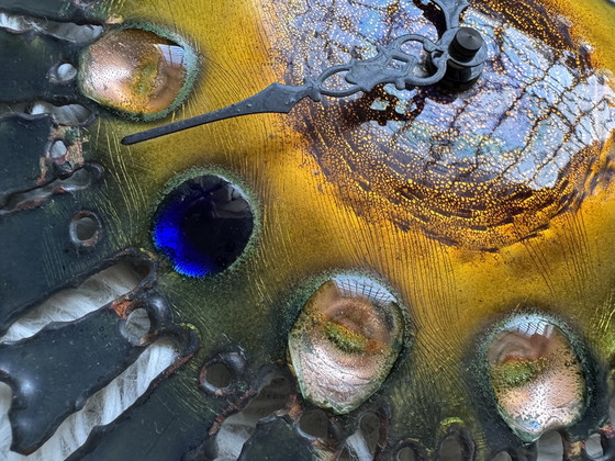 Image 1 of Brutalist style clock from the Cellini studio, 1960s