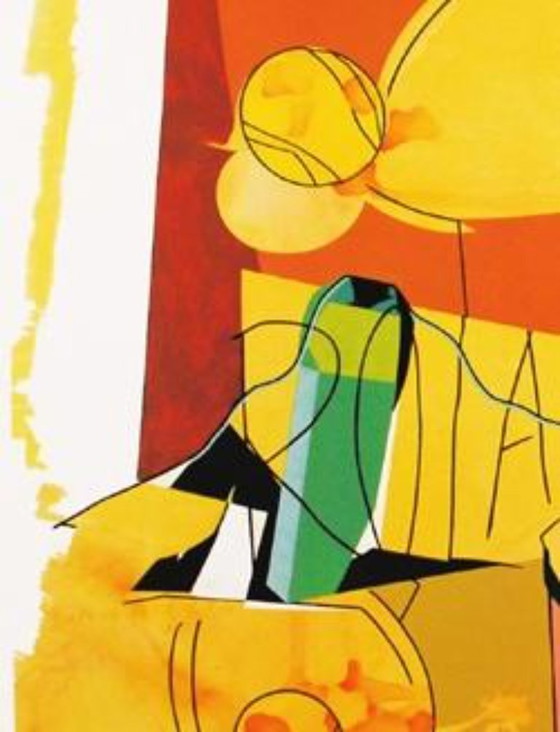 Image 1 of Hervé Télémaque – Tennisposter van Roland Garros 1998 | Offsetlithografie