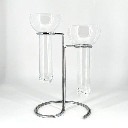 Rosenthal Aqualux 2-arm Candle holder – Timo Sarpaneva & Johannes Dinnebier
