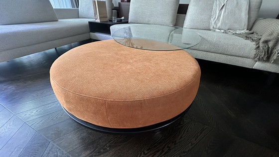 Image 1 of Runder multifunktionaler Couchtisch / Fußhocker