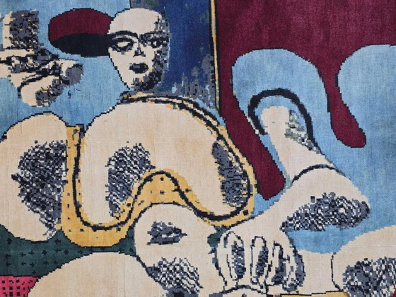 Alfombra "Dos mujeres reclinadas" de Le Corbusier – Lana, seda y algodón anudadas a mano, 250 x 190 cm. (photo 7 of 10)