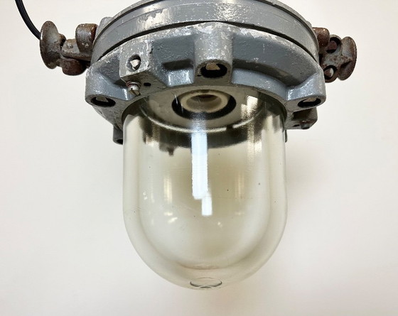 Image 1 of Dark Grey Cast Aluminium Explosion Proof Lamp , 1970s