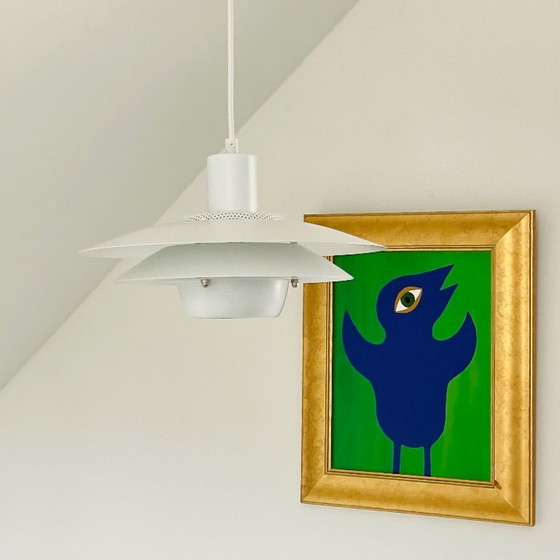 Image 1 of Jeka vintage Deens design LAMP witte schalenlamp Mid Century