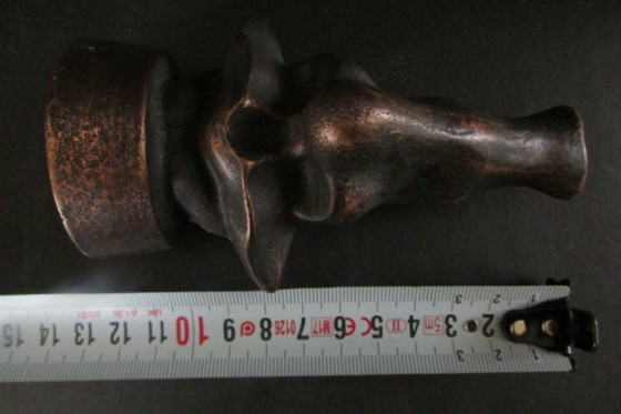 Escultura de una nariz, metal marrón, Bronce (foto 8 de 8)