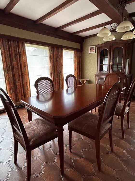 Image 1 of Kersenhouten eetkamer