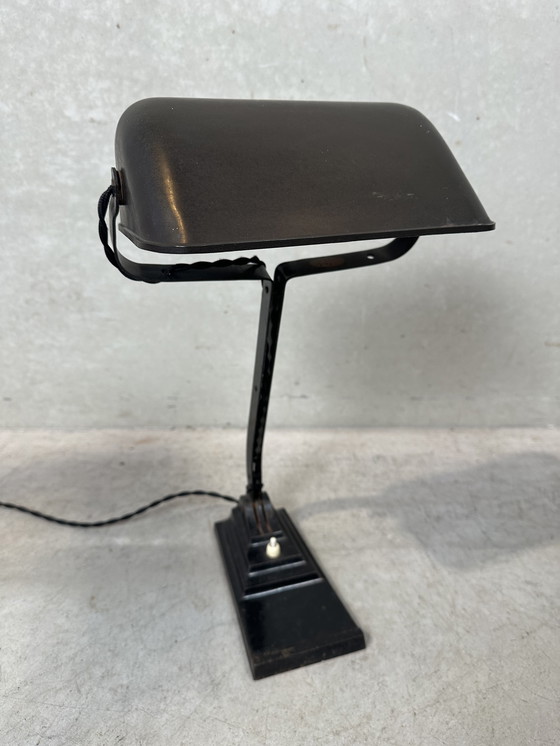 Image 1 of Lampada da notaio originale Erpe - Modello 52 - Bachelite e ghisa