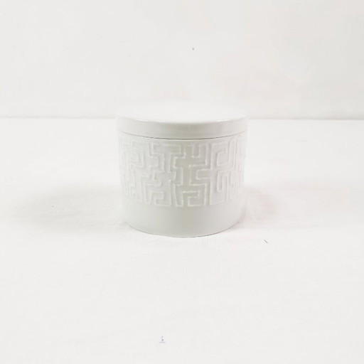 Rosenthal porcelain bonbonniere, designed by C. Fischer, Germany, 1960s