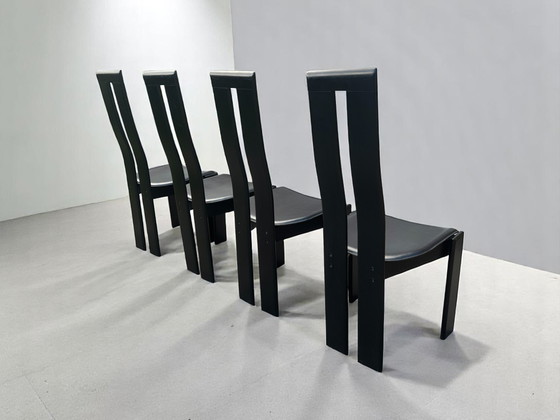 Image 1 of 4x Designer chairs by Pietro Costantini - Italy, 1970s