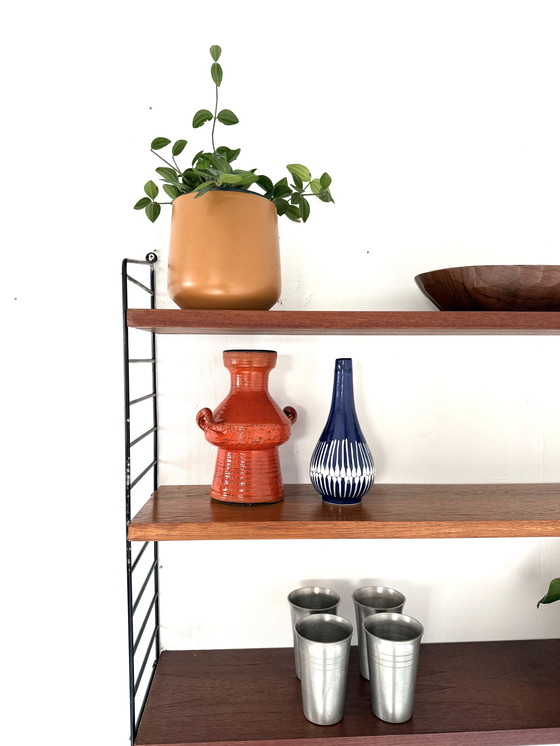 Image 1 of Vintage teak wall rack, Nisse String '60