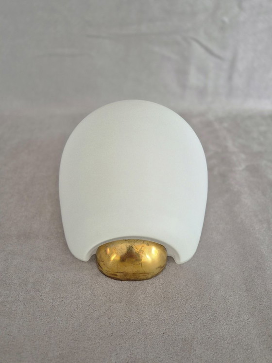 Image 1 of Lampada da parete vintage in vetro di metà secolo Wilhelm Wagenfeld Peill & Putzler