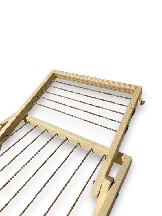 Image 1 of Wooden Clothes Airer, Laundry Drying Rack - Rustic Furniture, Foldable Horse