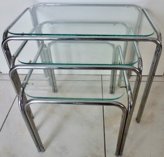 Image 1 of Mimiset vintage, anni '70 in metallo e vetro