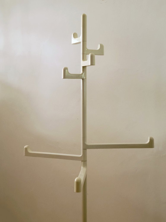 Appendiabiti Makio Hasuike per Gedy, Italia 1970, Plastica, Bianco (foto 4 di 6)