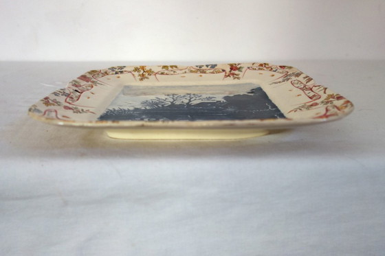 Image 1 of Antiek decoratief bord Sarreguemines