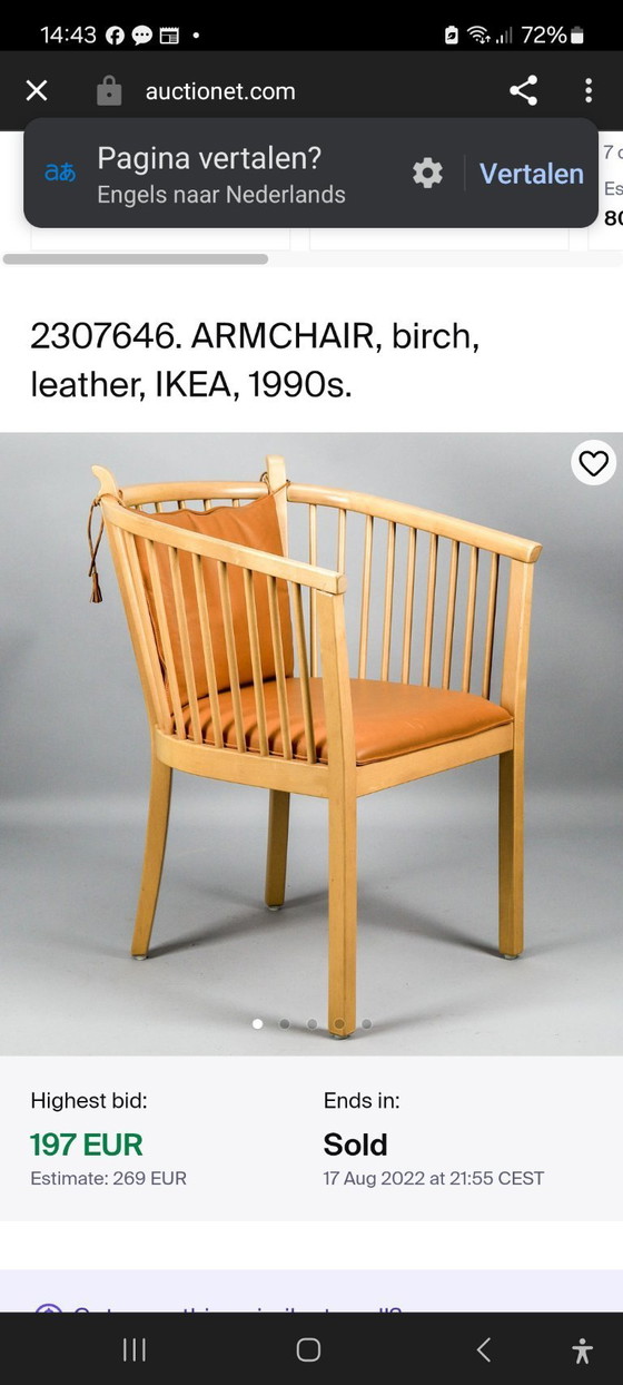 Image 1 of 4 chaises de salle à manger design Ikea