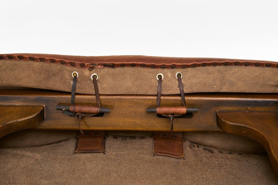 Image 1 of Italian brutalist two-seater sofa by Luciano Frigerio